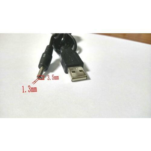 50pcs 1.2M Cable USB 2.0 TO 3.5mm 1.3mm Plug Connector Notebook PC 5V DC Power New