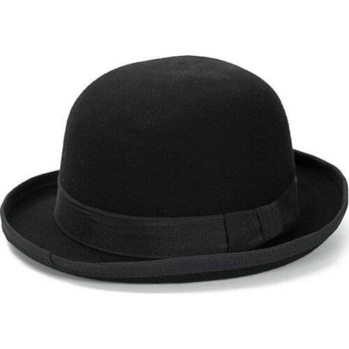 Women Casquette Trendy Bowler Hat Kentucky Derby Real Wool Hats Chapeu Feminino Bone Cap Fedora Hat