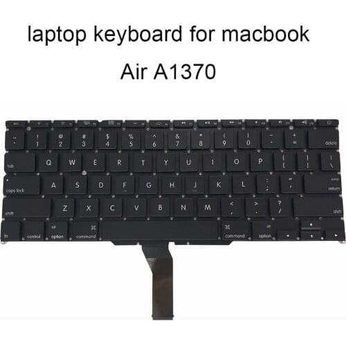 Keyboard backlit for MacBook Air A1370 A1465 MD224 MC505 MC506 MC968 US English layout black laptop keyboards without frame new