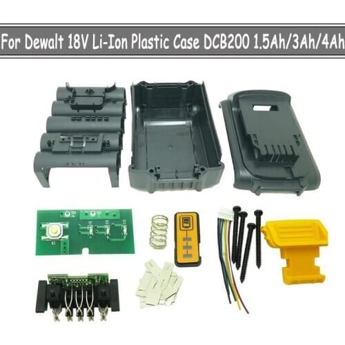 DCB200 DCB201 DCB204 Li-ion Battery Plastic Cover Case PCB Charging PCB For Dewalt 18V 20V 1.5Ah 3.0Ah 4.0Ah 6.0Ah Tool Housing