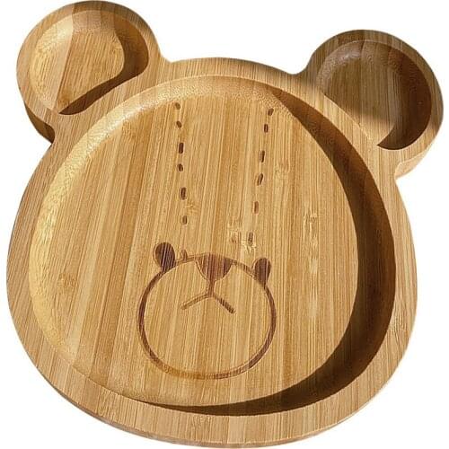 Cute Bear Pan Plate Fruit Dishes Saucer Dessert Dinner Fruit Plate Tableware Bread Tray Home Decoration Restaurant