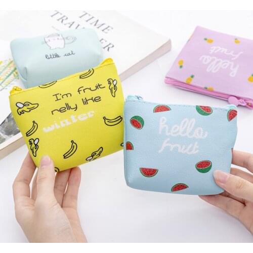 Mini Sanitary Napkin Waterproof PU Coin Purse Credit Card Holder Tampon Pad Pouch Cosmetics Organizer Storage Bags Women Wallets