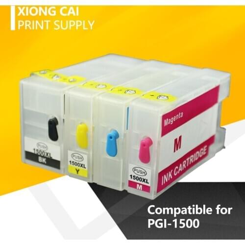 PGI1500 PGI1500XL Refillable Cartridge With Permanent Chip For Canon PGI-1500 MAXIFY MB2050 MB2350 Inkjet Printer