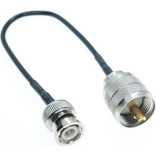 RG174 BNC FEMALE to PL259 UHF Male Coax RF Cable Jumper