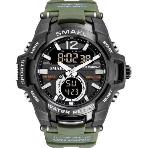Sport Watch Waterproof 50M Wristwatch Relogio Masculino Militar 1805 Fashion Sports Multifunctional Electronic Mens Watch