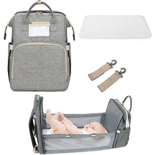 Diaper Bag Moms and Dads Backpack Multifunctional Baby Bed Bags Maternity Nursing Handbag Stroller Bag Fashion 2020 New