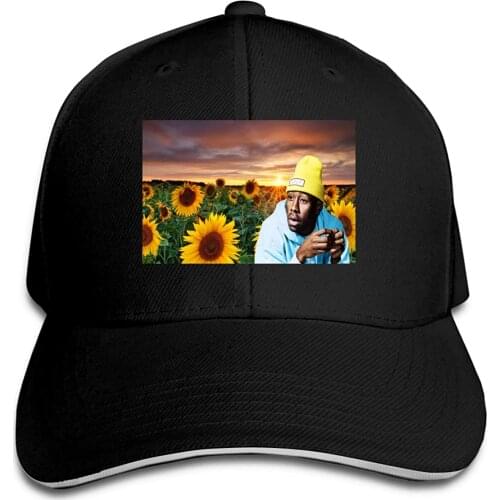 Tyle=r The Creator Flower Boy Fashion Sandwich Baseball Cap Adjustable Curved Visor Hat