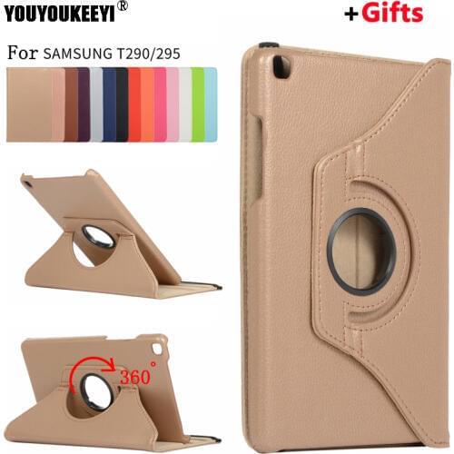 360 Degree Rotating Case For Samsung Galaxy Tab A 8.0 SM-T290 T295 Flip Cover for Samsung SM-T297 SM-T290 2019 Funda Capa