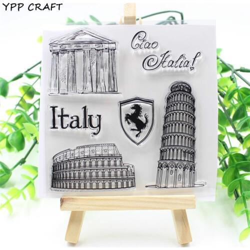 YPP CRAFT 1 Sheet Tower Transparent Clear Silicone Stamps for DIY Scrapbooking/Card Making/Kids Fun Decoration Supplies 953