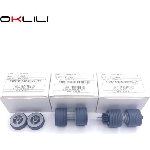 1SET X PA03575-K011 PA03575-K012 PA03575-K013 Pick Roller Brake Roller Separator Roller Kit for Fujitsu fi-6400 fi-6420 fi-6800