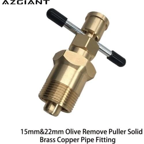 1pc Solid Brass Car Auto Olive Remover Puller 15mm 22mm Copper Pipe Compression Fitting Remover Tool Accessories Parts