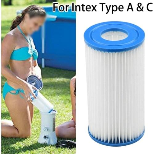 1Pc Swimming Pool Filter Cartridge Replacement For Intex Type A Or C Swimming Pool Filter Pumps Daily Care Accessories