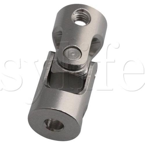 3mm to 4mm ID Steel Rotatable Machinery Joint Motor Coupling Universal Connector Coupler Pack of 2