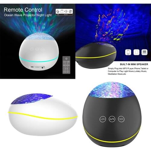 3W Remote Control Projection Lamp LED Ocean Stone projection Light for Party Color Changing Night Lamp