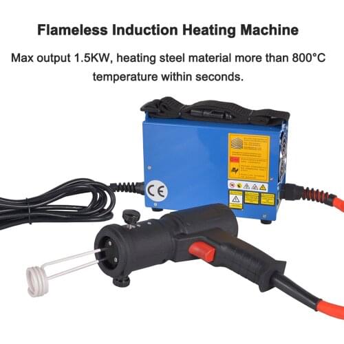 DIH-1500W Portable Flameless Induction Heating Machine Quickly Heating Up Air Cooling with 1500W Max Output Power