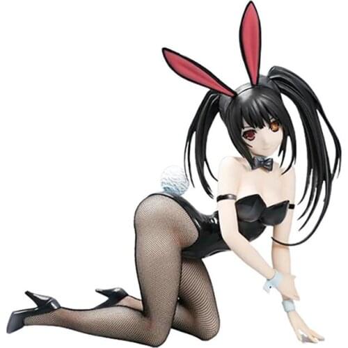 Freeing Date A Live Kurumi Tokisaki Bunny Girl PVC Action Figure Stand Anime Sexy Figure Japanese Adult Collectible Model Doll