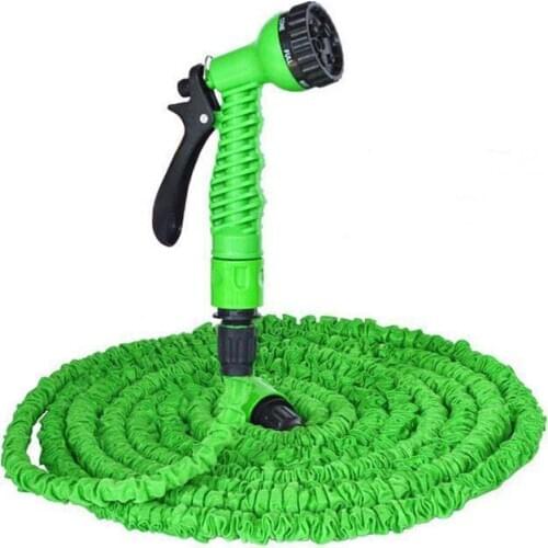 25ft/50FT/100FT/200FT Magic Flexible Hose For Garden Car Expandable Garden Hose irrigation 7 in 1 Spray Gun Quick Connector