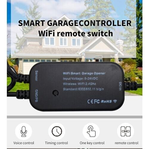 WiFi Smart Switch Garage Door Opener By eWelink APP Control Work With Alexa Google Smart Home Voice Wireless Remote