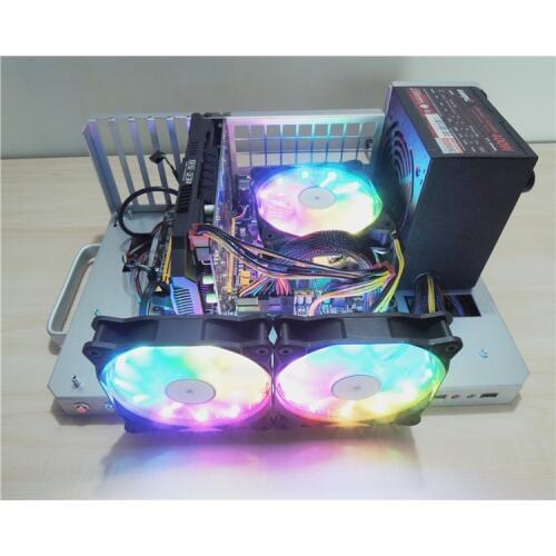 PC Frame Test Bench ATX EATX MATX ITX Horizontal Vertical Wall Hanging Aluminum Open Air Case Support Water Cooling 240 120 140