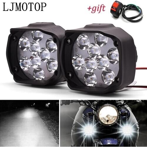 Motorcycle Led Lamp Waterproof Fog Spot Headlight 1000LM With Switch For BMW C600 C650 Sport C650GT C400GT S1000RR S1000XR