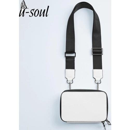 2021 New Fashion Pu Leather Wide Shoulder Strap Sac Messenger Bag Casual Small Box Designer Bag Womens Shoulder Crossbody Bags