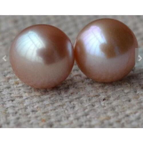 New Arrival Favorive Pearl Earring 9mm Lavender Color Freshwater Pearl Earrings S925 Sterling Silver Fine Jewelry Women Gift