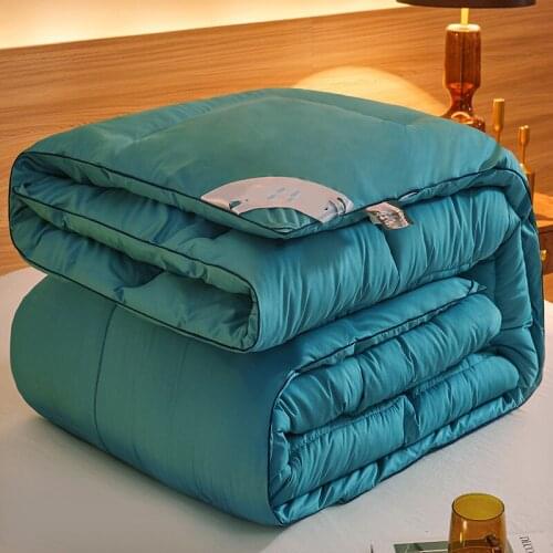 Goose Down Comforter Blue Thicken Quilt White Soft Keep Warm Duvet With Filling For Winter/Autumn 150*200cm Home Textile Bedding