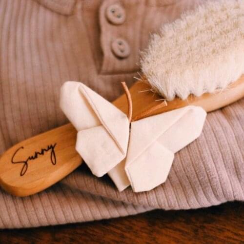 Personalised baby brush ,Wooden baby brush , Baby keepsake ,Baby shower, Newborn gift , Baby gift