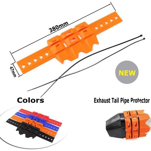 Exhaust Tail Pipe Protector For EXC EXCF SXF SX XC XCF XCW 250 300 350 450 525 530 200 2020 2019 2018 2017 2004-2016 Orange