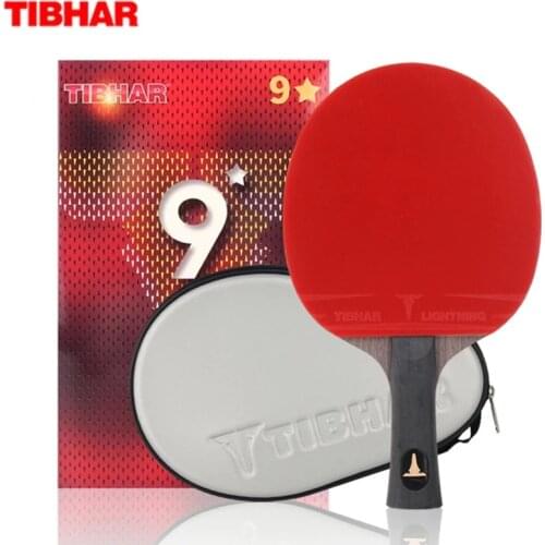 TIBHAR Table Tennis Racket Pimples-in Ping Pong Rackets Hight Quality Blade 6/7/8/9 Stars With Bag
