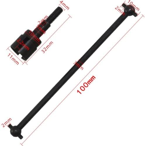Steel Metal Drive Shaft 89.5mm Dogbones 08029 & Stub Wheel Axle 02033 for RC Redcat Volcano Epx HSP 1/10 BRONTOSAURUS 94111
