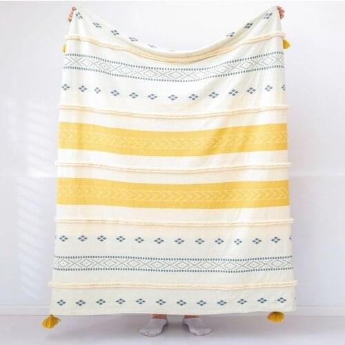 VANFON Cotton Throws On The Sofa