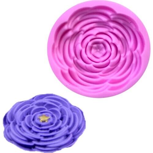 X111 of liquid silicone mould for peony rose