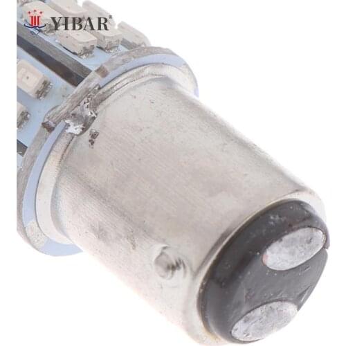 2Pcs Red Light 1157 BAY15D 50 SMD 1206 12V LED Car Tail Stop Brake Lamp Bulb
