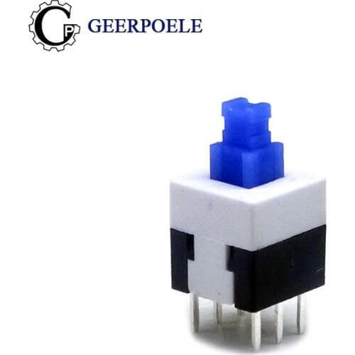 30 pcs/lot 8*8 DIP 6 Pin 12V 0.5A Push Button Switch Micro Tactile Tact Direct Plug-in Self-Reset Mini