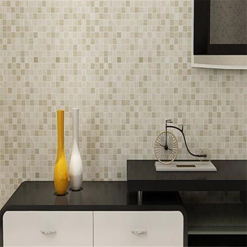 Beibehang 3d wallpaper High - grade mosaic stone wallpaper TV background bathroom corridor entrance PVC stereoscopic wallpaper