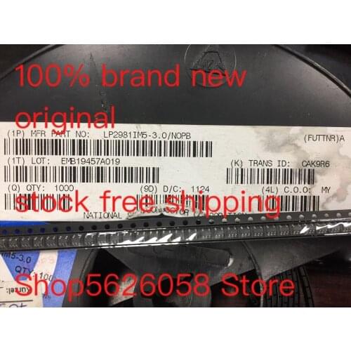 LP2981IM5-3.0/NOPB SOT23-5 100% new original freeshipping 50PCS-3000PCS/LOT