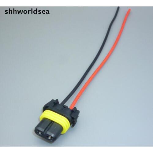 Shhworldsea 50pcs 9006 HB4 Adapter Wiring Harness Sockets Wire For Headlights Fog Lights DRL Bulb Car Lamp holder Auto connector