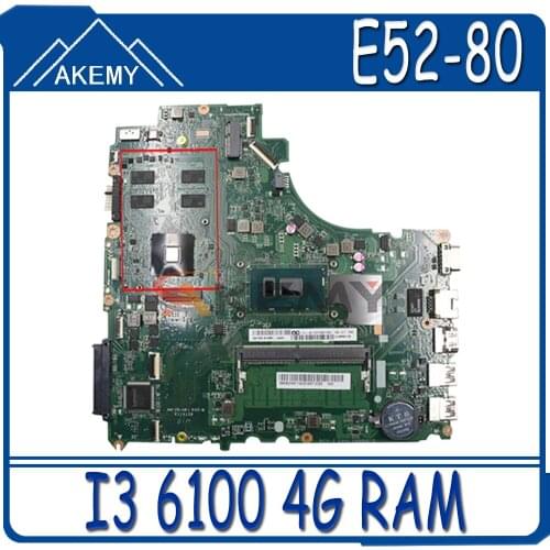 Akemy DA0LV6MB6F0 Motherboard For Lenovo E52-80 V310-15ISK V310-15IKB Notebook Motherboard CPU I3 6100 DDR4 4G RAM 100% Test Wor