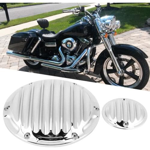 Motorcycle casing Aluminum Motorcycle Clutch Side Cover Derby Trimmer Engine Timing Cap Fit for Touring FLD FXD XL883 XL1200