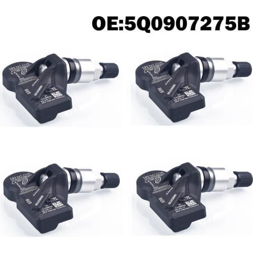 4 PCS Car Tire Pressure Monitor Sensor TPMS 5Q0907275B for vw golf 7 MK7 2013 2014 2015 2016
