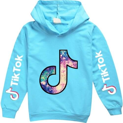 TIK TOK Sweatshirts for Kids Autumn Boys Girls Coats Long Sleeve Christmas Clothes cotton Tops T-shirt pullover Jackets