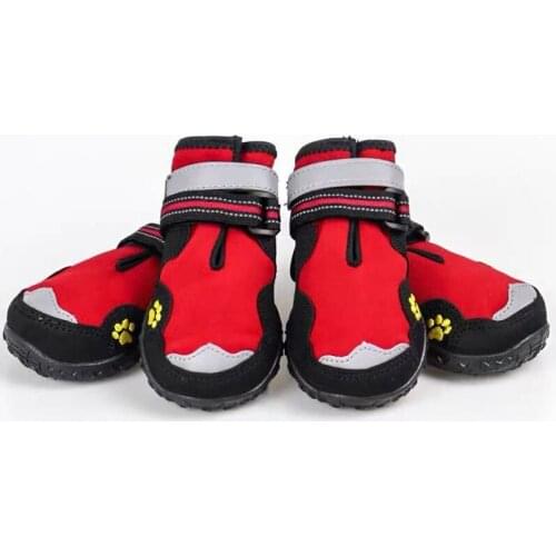 Outdoor Breathable Dog Shoes Waterproof Dog Boots Anti-Skid Wear-Resisting Reflective Pet Shoes for Small Medium large Dogs