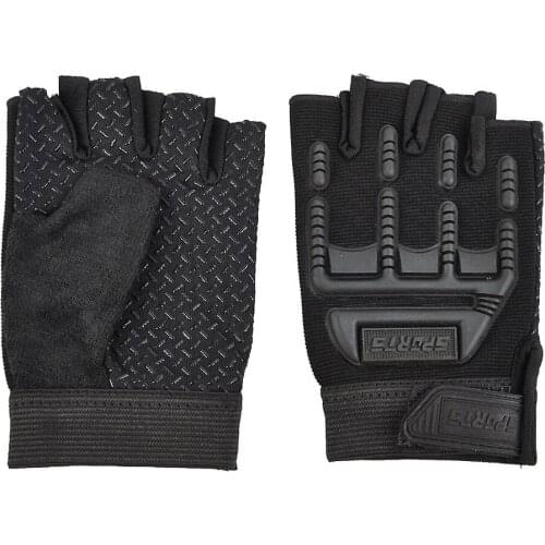 New Breathable 1 Pair Children Outdoor Riding Half-finger Gloves Camouflage Mountaineering Fitness Non-slip Wear-resistant Glove