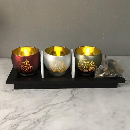 FGHGF Decorative Wooden Candlesticks