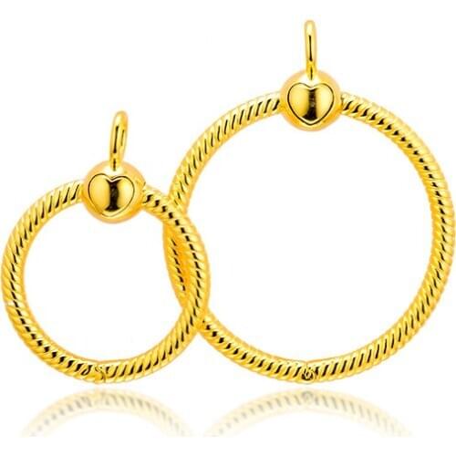 GPY Golden Moments Small O Necklaces Necklace Sterling Silver 925 Jewelry Women Collare Mujer Naszyjnik Colar Joyas de Plata