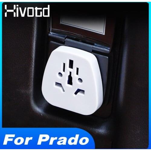 Hivotd Charging Plug Interior Accessories Converter Socket Decoration Car Refit Adapter For Land Cruiser Prado 150 2019 2020