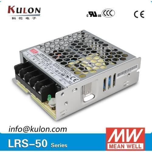 Meanwell RS-50 Single Output Power Supply 50W 3.3V/10A 5V/10A 12V/4.2A 15V/3.4A 24V/2.2A 48V/1.1A PSU smps