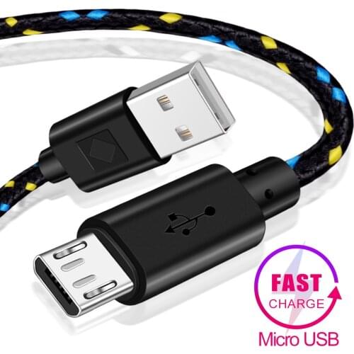 0.5M 1M 2M 3M Micro Usb Data Cable Fast Charger For Xiaomi Samsung S7 s6 Edge Huawei Android Kindle MP3 Charging cabo micro usb