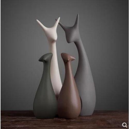 Ceramic elephant, home decoration crafts, desktop trinkets